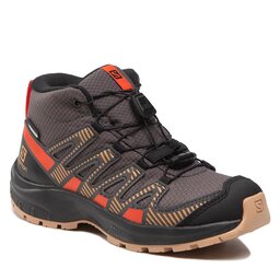 Salomon Trekking čevlji Salomon Xa Pro V8 Mid Cswp J 417285 09 W0 Magnet/Acorn/Cherry Tomato