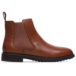 

Челсі Clarks Griffin Plaza 261511434 Dark Tan Leather, Коричневий