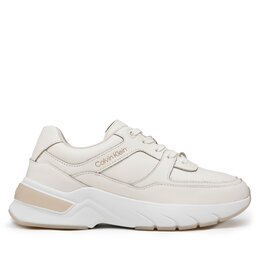 

Снікерcи Calvin Klein Elevated Runner Lace Up HW0HW01351 Marshmallow/Feather Gray 0K6, Бежевий