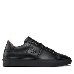 

Снікерcи PHILIPP PLEIN Leather Lo-Top Sneakers Hexagon AACS MSC3905 PLE075N Black 02, Чорний