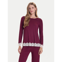 United Colors Of Benetton United Colors Of Benetton Pyjama-Bluse 3Z123M07X Dunkelrot Regular Fit