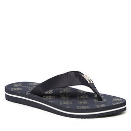 Tommy Hilfiger Čības uz pirksta Tommy Hilfiger Th Elevated Flip Flop FW0FW07420 Space Blue DW6