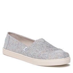 Toms Halbschuhe Toms Alpargata Cupsole 10019525 Cloud Grey Metallic