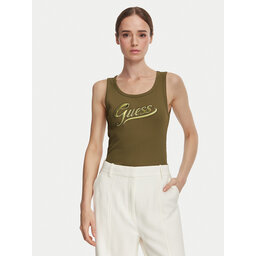 Guess Guess Топ W6YP30 K4380 Хакі Slim Fit