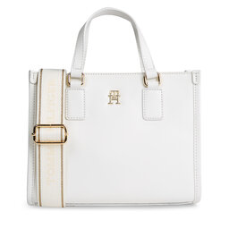 Tommy Hilfiger Bolso Tommy Hilfiger Th Monotype Mini Tote AW0AW15977 Blanco