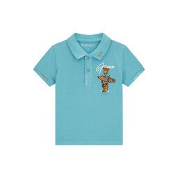 Guess Guess Поло N6GP01 K9WF4 Голубий Regular Fit