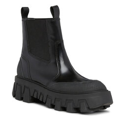 Tommy Jeans Ghete Jodhpur Tommy Jeans Tjw Chunky Chelsea Mix Material EN0EN02375 Black BDS