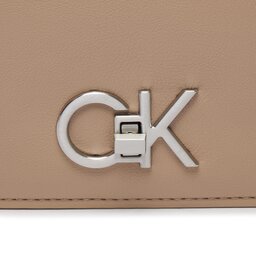 

Сумка Calvin Klein Re-Lock Double Gusette K60K611336 Silver Mink PFA, Бежевий