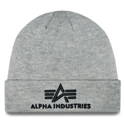 Alpha Industries Čepice Alpha Industries 3D Beanie 168910 Grey Heather 17