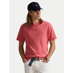 Polo Ralph Lauren Polo Ralph Lauren Marškinėliai 710740727033 Rožinė Slim Fit