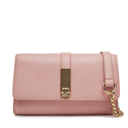 Tommy Hilfiger Дамска чанта Tommy Hilfiger Th Heritage Mini Crossover Chain AW0AW17222 Розов