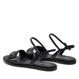 

Босоніжки Calvin Klein Flat Sandal Relock Lth HW0HW01942 Black BEH, Чорний