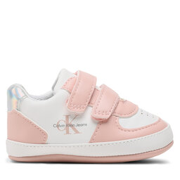 

Снікерcи Calvin Klein Jeans Velcro Shoe V0A4-80460-1582 Pink/White X054, Білий