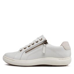 

Снікерcи Clarks Nalle Lace 261650014 White Leather, Сірий