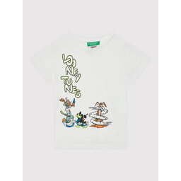 United Colors Of Benetton United Colors Of Benetton Футболка 3U29G103K Білий Regular Fit