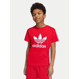 adidas adidas Marškinėliai adicolor Trefoil IY7423 Raudona Regular Fit
