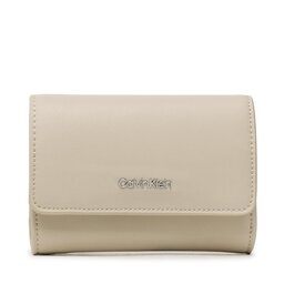Calvin Klein Portafoglio piccolo da donna Calvin Klein Ck Must Trifold Sm K60K607251 PEA