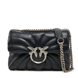 PINKO Handtasche PINKO Love Puff Mini Cl AI 24-25 PLTT 100039 A1EX Schwarz