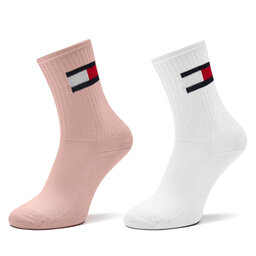 Tommy Hilfiger Σετ ψηλές κάλτσες παιδικές 2 τεμαχίων Tommy Hilfiger 701229940 Ροζ