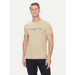 Tommy Hilfiger Tommy Hilfiger Póló Logo MW0MW11797 Bézs Regular Fit