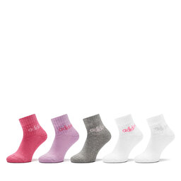 adidas Комплект 5 чифта дълги чорапи детски adidas Linear IR8229 Цветен