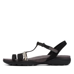 

Босоніжки Clarks Amanda Tealite 26171125 Black Nubuck, Чорний