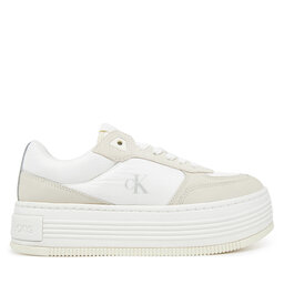 Calvin Klein Jeans Αθλητικά Calvin Klein Jeans Bold Flatf Low Lace Mix YW0YW01742 Λευκό