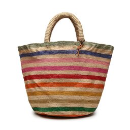 Manebi Torbica Manebi Natural Raffia Summer Bag V 2.0 AD Rainbow