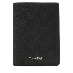 Calvin Klein Portafoglio grande da uomo Calvin Klein Ck Must Mono Bifold 7cc W/Coi K50K512686 Nero