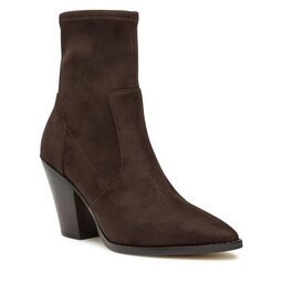 MICHAEL Michael Kors Īsie zābaki MICHAEL Michael Kors Dover Heeled Bootie 40F3DOHE5S Chocolate