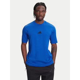 adidas adidas Marškinėliai Essentials Small Logo JF1094 Mėlyna Regular Fit