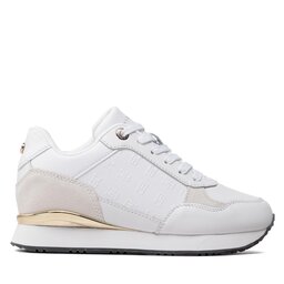 

Снікерcи Tommy Hilfiger Metallic Monogram Emboss Sneaker FW0FW06784 White/Gold 0K6, Білий