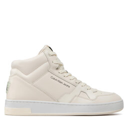 

Снікерcи Calvin Klein Jeans Basket Cups Laceup High YM0YM00498 Off White 01V, Бежевий