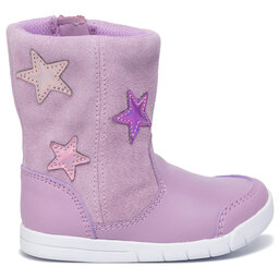 

Чоботи Clarks Emery Rise T 261440136 Lavender Suede, Фіолетовий