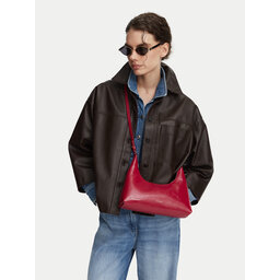 Calvin Klein Handtasche Calvin Klein Foil Logo Glossy Conv Shoulder B LV04F3737G Rot