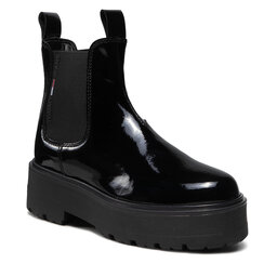 Tommy Jeans Aulinukai Tommy Jeans Patent Chelsea Boot EN0EN01548 Black BDS