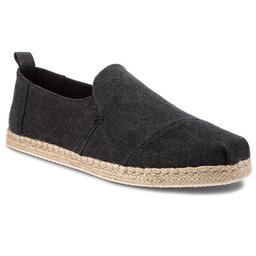 Toms Espadrile Toms Deconstructed Alpargata Rope 10011621 Black Washed