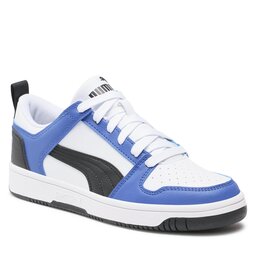 Puma Sneakersy Puma Rebound Layup Lo Sl Jr 370490 19 Puma White-Puma Black-Royal Sapphire