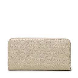 

Великий жіночий гаманець Calvin Klein Ck Must Lg Z/A Wlt W/Slip-Emb Mn K60K610973 PEA, Бежевий