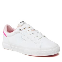 Pepe Jeans Πάνινα παπούτσια Pepe Jeans Kenton Basic Girl PGS30549 White 800