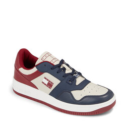 Tommy Jeans Sneakers Tommy Jeans Tjm Basket Premium Color EM0EM01256 Twilight Navy/Rouge/Ecru C87