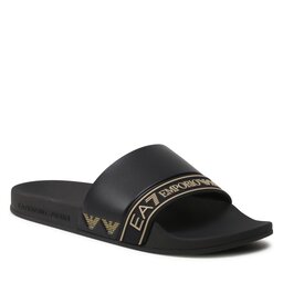 EA7 Emporio Armani Šlepetės EA7 Emporio Armani XCP011 XK277 N419 Full Black/Gold