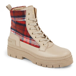 Tommy Hilfiger Bottines Tommy Hilfiger Feminine Tartan Lace Up Bootie FW0FW07670 Merino ABO