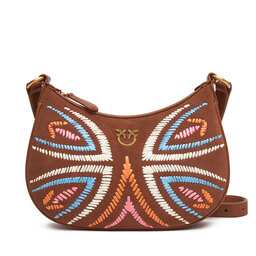 PINKO Torebka PINKO Half Moon Mini Fl PE 25 PLTT 102790 A2IW Brązowy