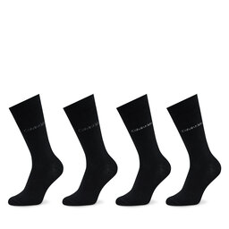 Calvin Klein Lot de 4 paires de chaussettes hautes homme Calvin Klein 701224106 Black 001