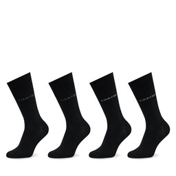 Calvin Klein Set di 4 paia di calzini lunghi da uomo Calvin Klein 701224106 Black 001
