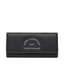 KARL LAGERFELD Liels sieviešu maks KARL LAGERFELD 235W3259 A999 Black