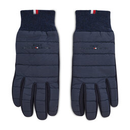 Tommy Hilfiger Vīriešu cimdi Tommy Hilfiger Th Established Mix Nylon Gloves AM0AM07884 Tumši zils