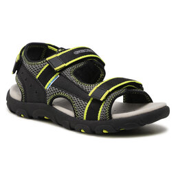 Geox Basutės Geox J S.Strada A J1524A 014CE C9151 S Black/Fluo Yellow