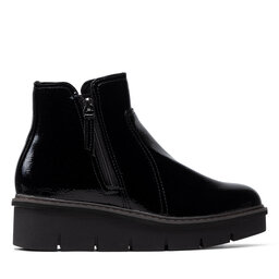 

Ботильйони Clarks Airabell Zip 261633094 Black Crinkle Patent, Чорний